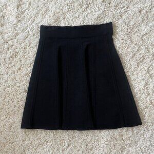 Ted Baker London Womens Rib Pull On Mini A-Line Skater Circle Skirt Black Size 3